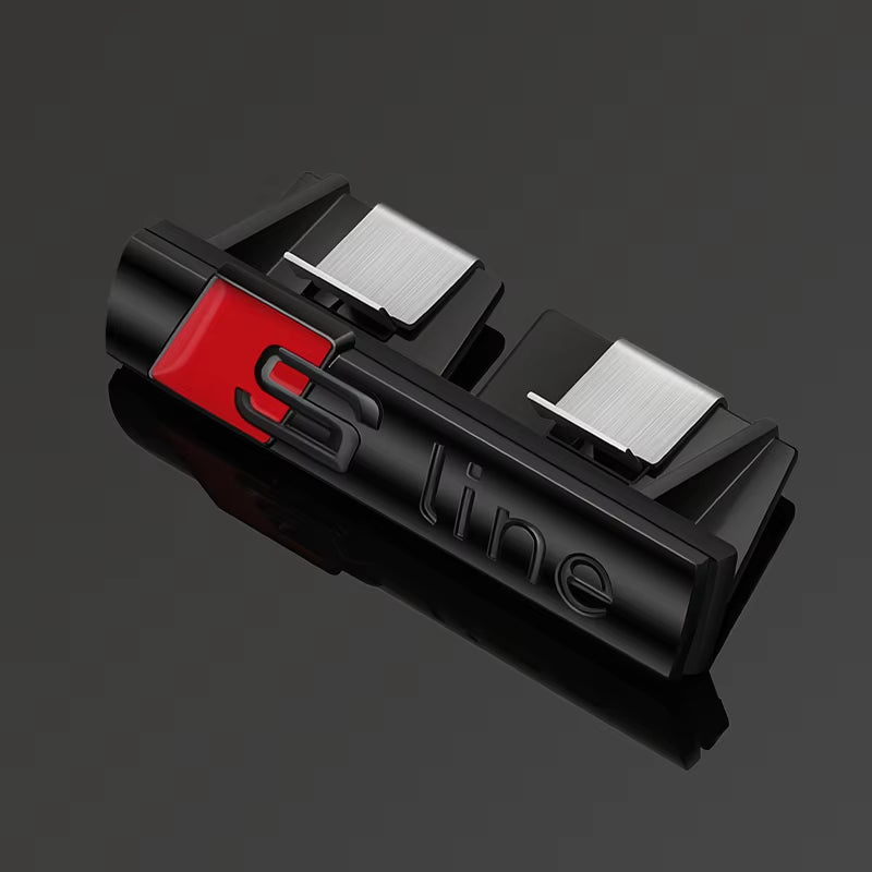 NEW  Sline Metal Logo Car Sticker Aluminum Emblem for  A3 A7 8V 8P S3 A5 A6 C7 C6 S5 S6 Sline A4 S4 Q4 Q5 Q6 Accessories