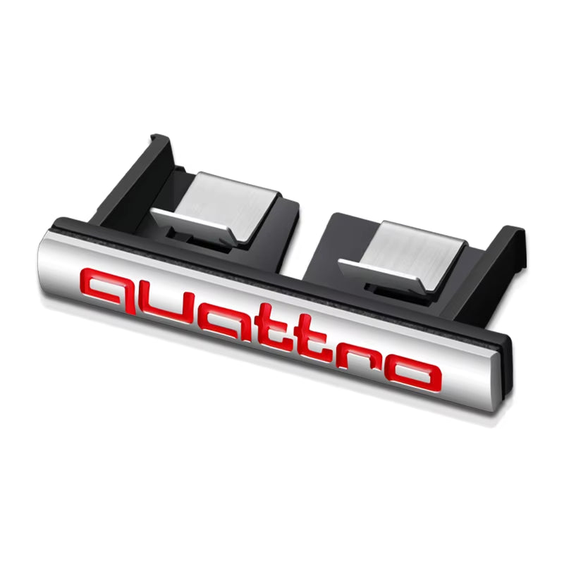 Car Quattro Front Grille Badge Body Trunk Decoration Sticker Auto Emblem Accessories for  S A3 A4 B7 B6 8V B8 8P A6 C7 A5 Q5