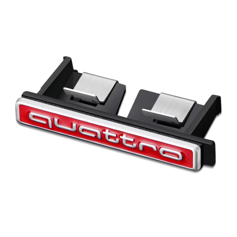 Car Quattro Front Grille Badge Body Trunk Decoration Sticker Auto Emblem Accessories for  S A3 A4 B7 B6 8V B8 8P A6 C7 A5 Q5