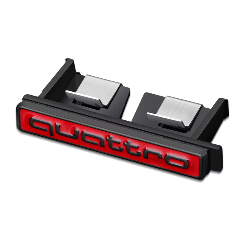 Car Quattro Front Grille Badge Body Trunk Decoration Sticker Auto Emblem Accessories for  S A3 A4 B7 B6 8V B8 8P A6 C7 A5 Q5
