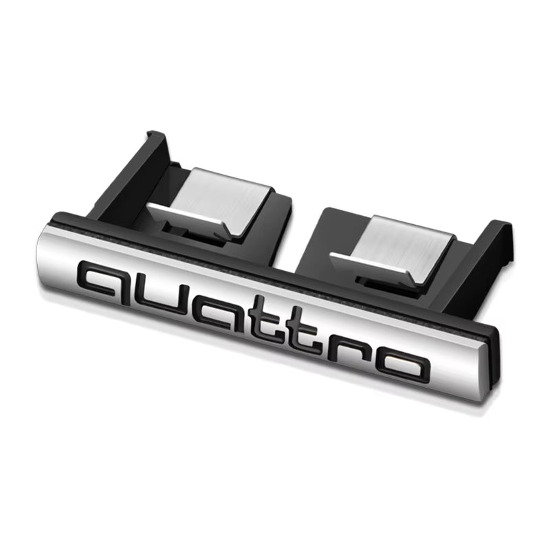 Car Quattro Front Grille Badge Body Trunk Decoration Sticker Auto Emblem Accessories for  S A3 A4 B7 B6 8V B8 8P A6 C7 A5 Q5