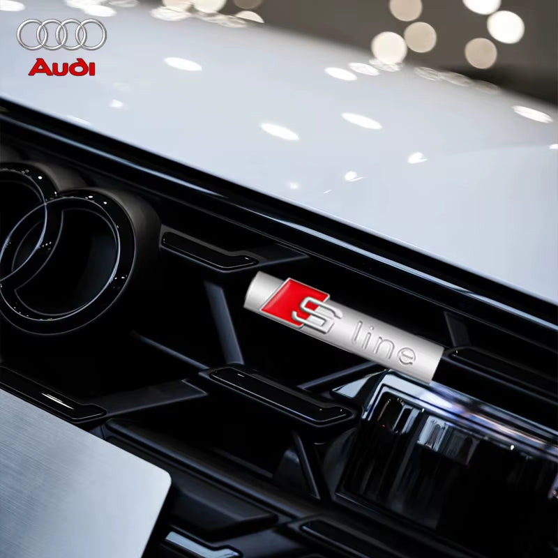 NEW  Sline Metal Logo Car Sticker Aluminum Emblem for  A3 A7 8V 8P S3 A5 A6 C7 C6 S5 S6 Sline A4 S4 Q4 Q5 Q6 Accessories