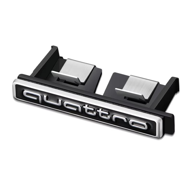 Car Quattro Front Grille Badge Body Trunk Decoration Sticker Auto Emblem Accessories for  S A3 A4 B7 B6 8V B8 8P A6 C7 A5 Q5