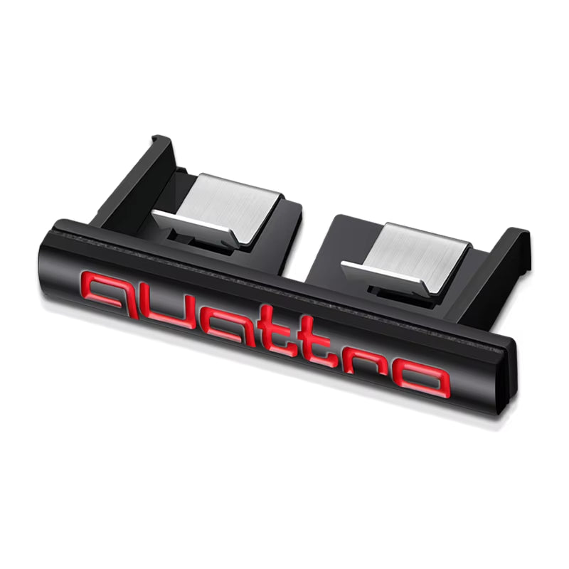 Car Quattro Front Grille Badge Body Trunk Decoration Sticker Auto Emblem Accessories for  S A3 A4 B7 B6 8V B8 8P A6 C7 A5 Q5